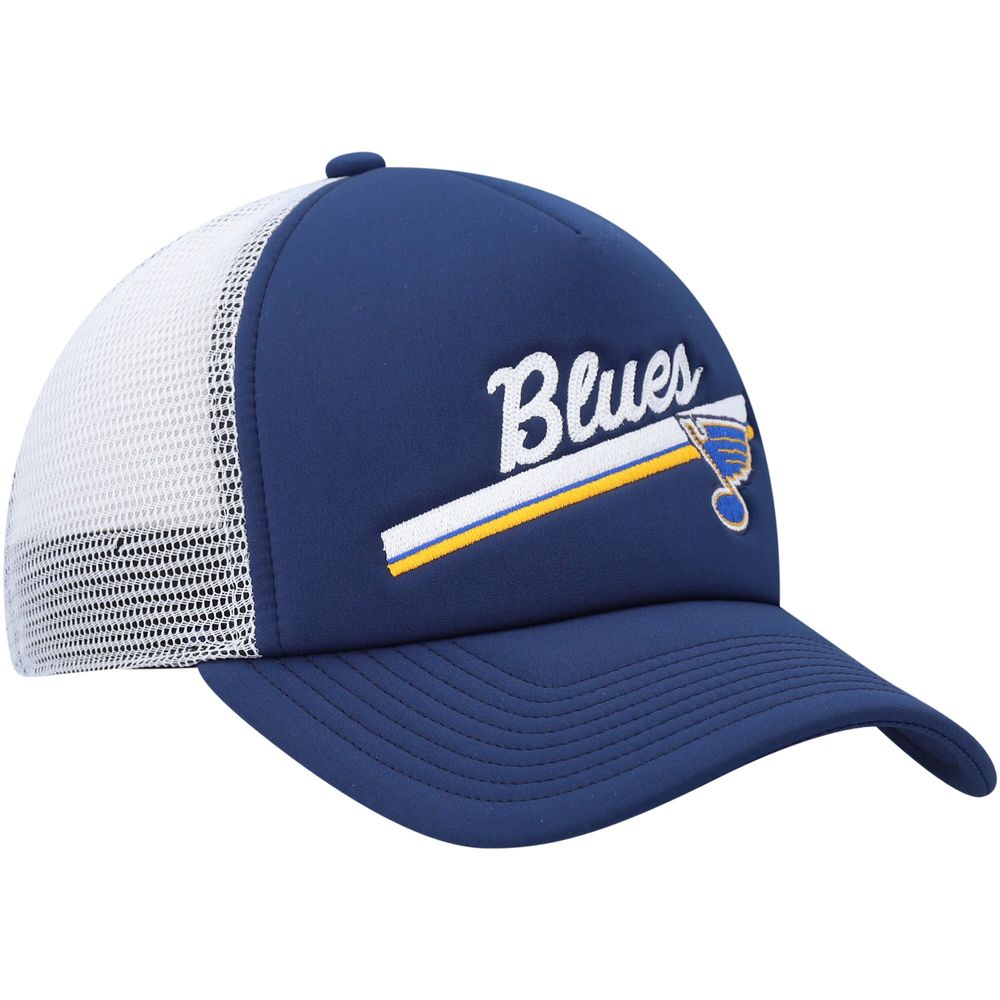 Women's adidas Navy/White St. Louis Blues Foam Trucker Snapback Hat