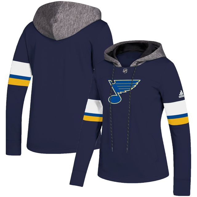 St. Louis Blues adidas Women's Under the Lights AEROREADY Pullover Hoodie -  Navy