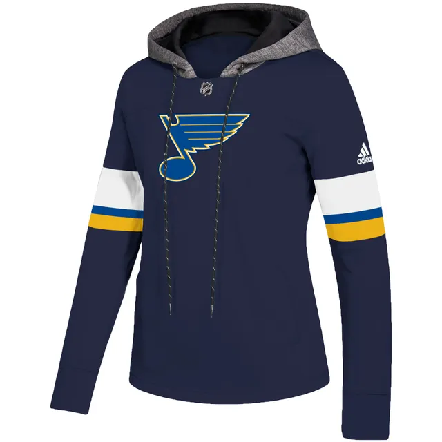 St. Louis Blues adidas Women's Under the Lights AEROREADY Pullover Hoodie -  Navy