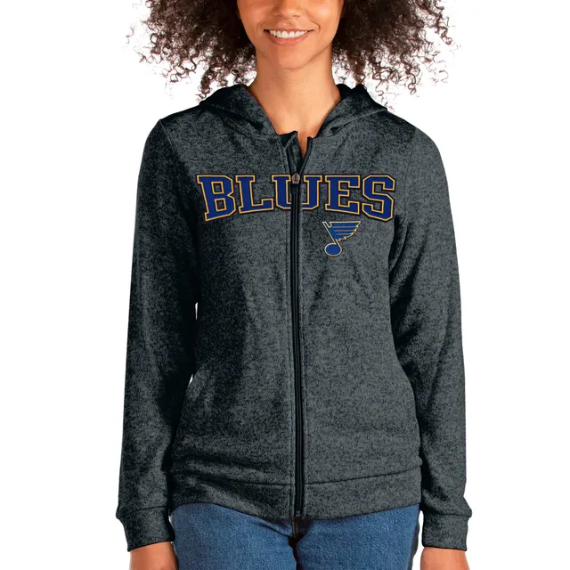 Lids St. Louis Blues Antigua Women's Wordmark Victory Full-Zip Hoodie