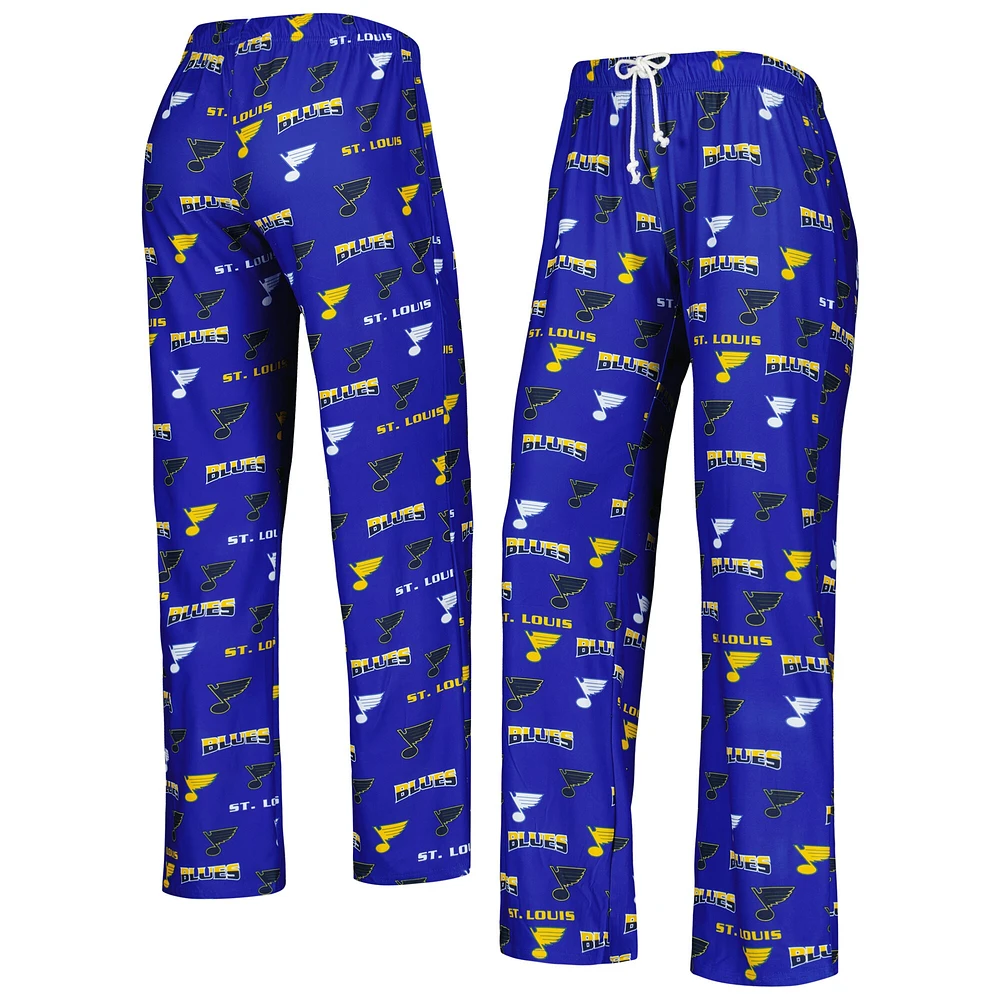 Lids St. Louis Blues Concepts Sport Women's Breakthrough Allover Logo Sleep  Pants - Blue