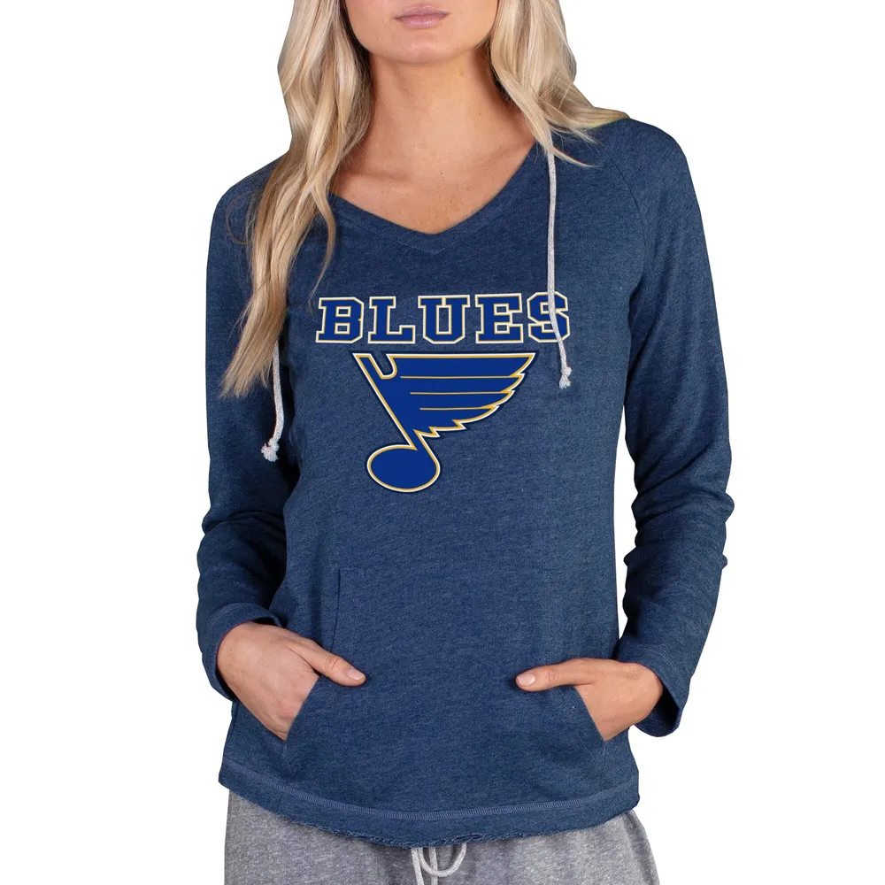 St Louis Blues Hoodie Womens Blue Extra Large Pullover Sweatshirt  Drawstring NHL