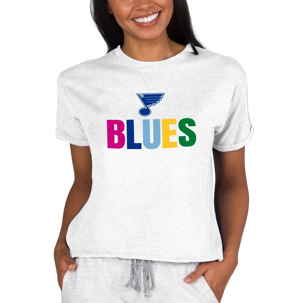 St Louis Blues Women's Triblend Crew Neck Short Sleeve T-Shirt