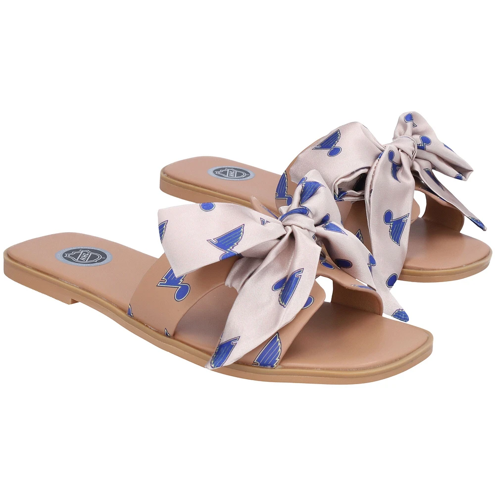 Cuce Tan St. Louis Blues Bow, sandales pour femmes