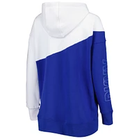 Sweat à capuche zippé DKNY Sport St. Louis Blues Gina pour femme, bleu/blanc