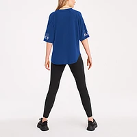 T-shirt surdimensionné DKNY Sport Blue St. Louis Blues Diana Tri-Blend pour femmes