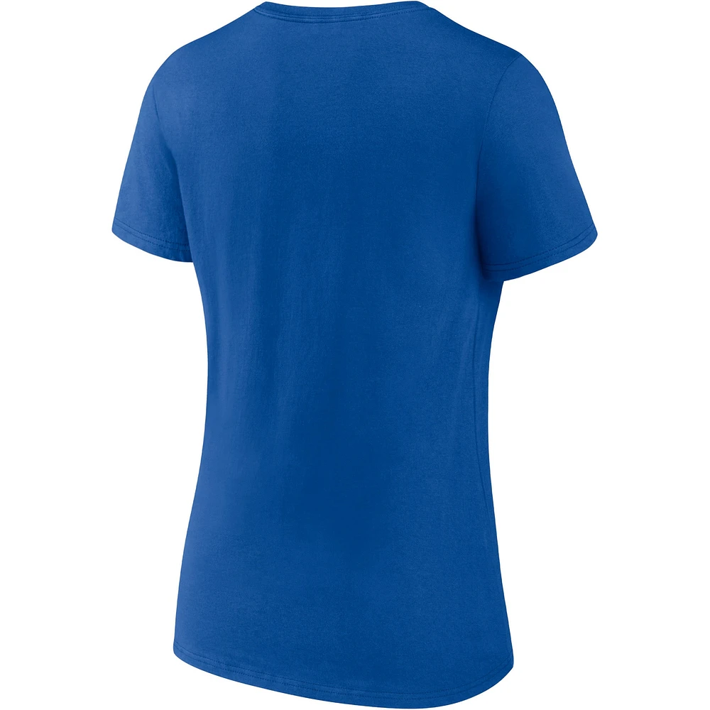 Women's Fanatics Blue/Heathered Gray St. Louis Blues Parent 2-Pack V-Neck T-Shirt Set