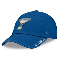 Casquette ajustable classique d'hiver 2025 de la LNH pour femmes Fanatics Blue St. Louis Blues