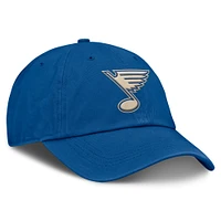 Casquette ajustable classique d'hiver 2025 de la LNH pour femmes Fanatics Blue St. Louis Blues