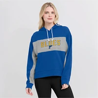 Women's Fanatics Blue St. Louis Blues Filled Stat Sheet Pullover Hoodie