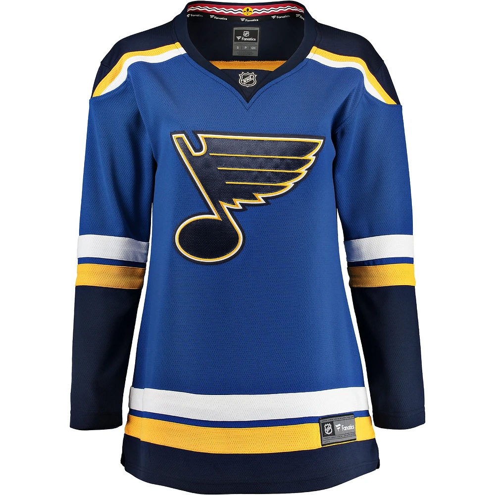 Fanatiques pour femmes de marque Blue St.Louis Blues Home Breakaway - Maillot vierge