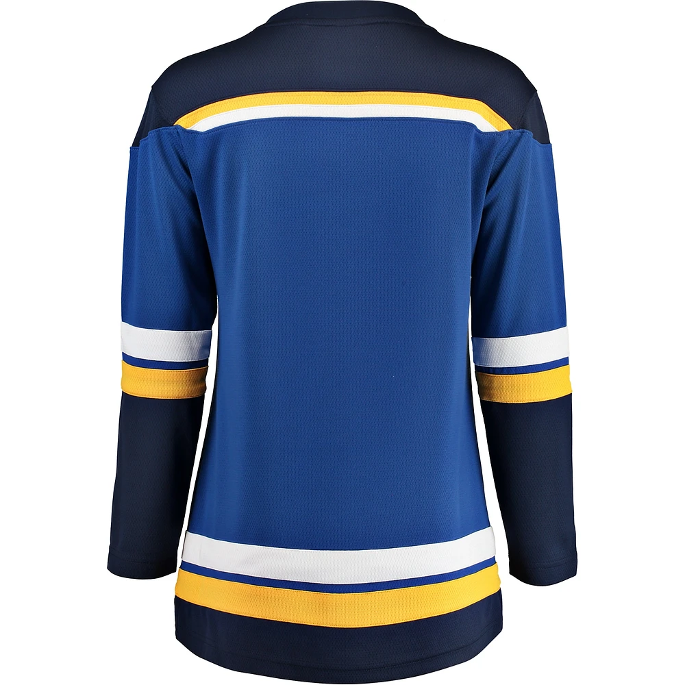 Fanatiques pour femmes de marque Blue St.Louis Blues Home Breakaway - Maillot vierge