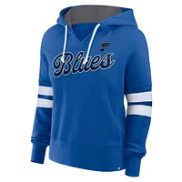 Women's Fanatics Blue St. Louis Blues Oversized Seize Pullover Hoodie