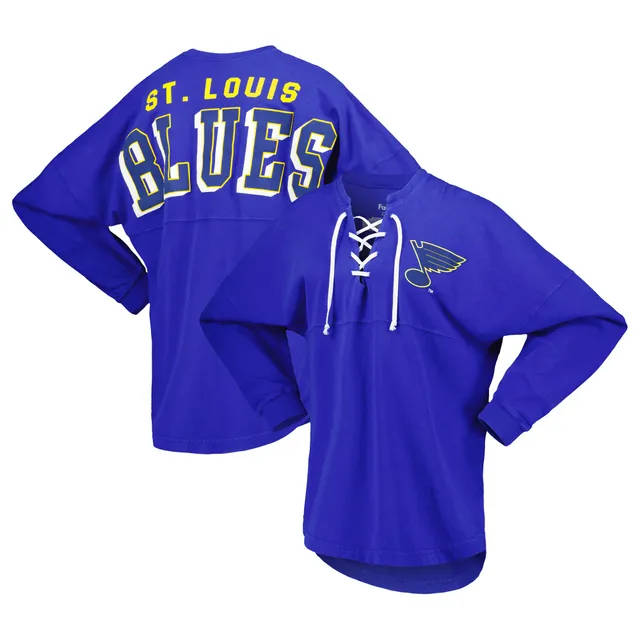 St. Louis Blues Fanatics Branded Women's Crystal-Dye Long Sleeve T-Shirt -  Blue