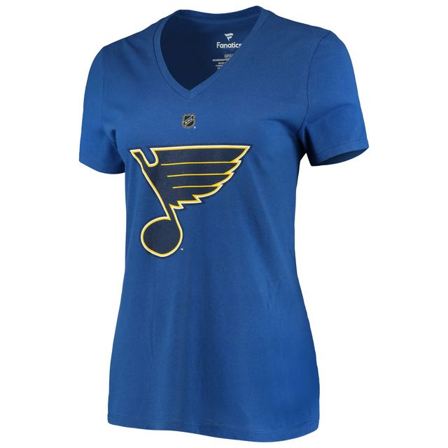 Men's Fanatics Branded Jordan Binnington Blue St. Louis Blues Authentic  Stack Name & Number Long Sleeve T-Shirt