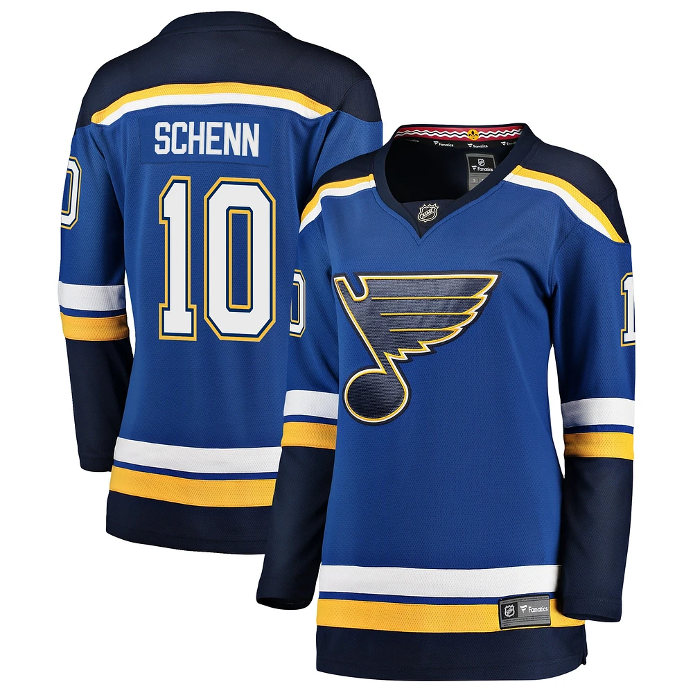 Maillot de joueur Breakaway des Blues St. Louis Fanatics Brayden Schenn bleu pour femmes