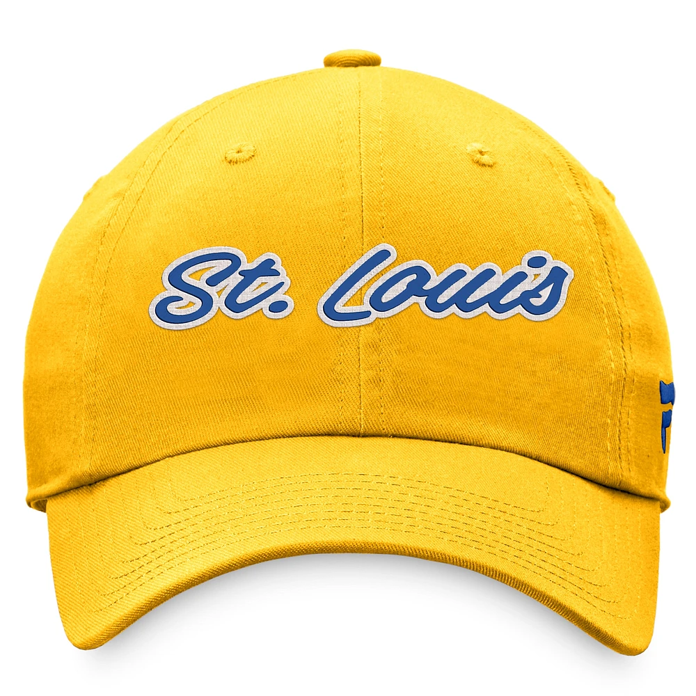 Women's Fanatics Gold  St. Louis Blues Breakaway Adjustable Hat