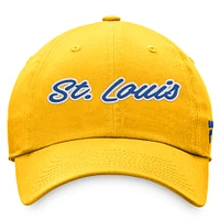 Women's Fanatics Gold  St. Louis Blues Breakaway Adjustable Hat