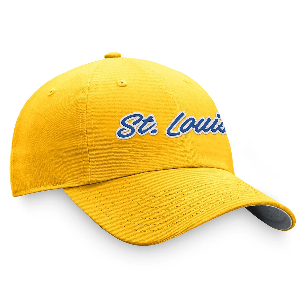 Women's Fanatics Gold  St. Louis Blues Breakaway Adjustable Hat