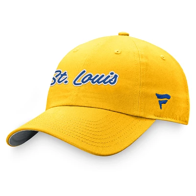 Women's Fanatics Gold  St. Louis Blues Breakaway Adjustable Hat