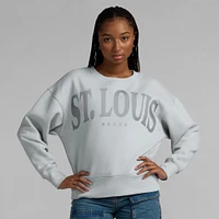 Women's Fanatics  Gray St. Louis Blues Elements Flow Pullover Sweatshirt