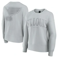 Sweat-shirt à capuche Fanatics gris pour femme St. Louis Blues Elements Flow