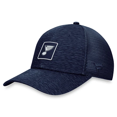 Casquette réglable Fanatics Navy St. Louis Blues Authentic Pro Road Trucker pour femmes