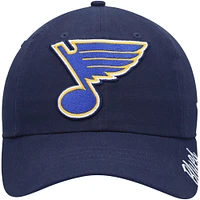 Casquette réglable avec logo principal Fanatics Navy St. Louis Blues pour femmes