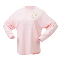 Women's Fanatics Pink St. Louis Blues Spirit Jersey Long Sleeve T-Shirt