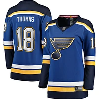 Maillot de joueur échappé à domicile Fanatics Robert Thomas bleu St. Louis Blues pour femmes