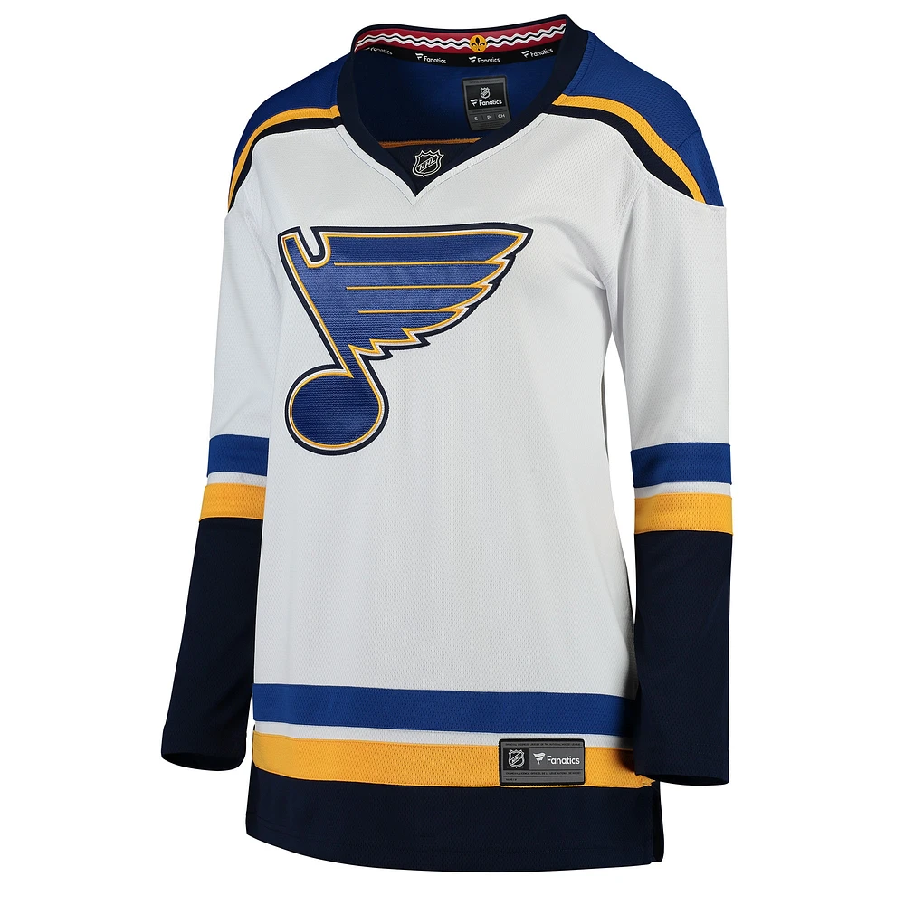 Women's Fanatics White St. Louis Blues Away Breakaway Jersey