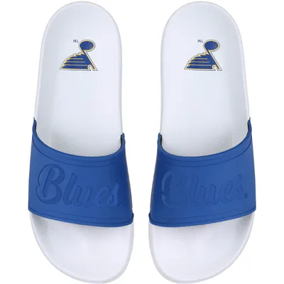 St. Louis Blues FOCO Women's Script Wordmark Slide Sandals