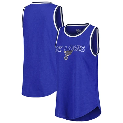 Women's G-III 4Her by Carl Banks Blue St. Louis Blues Strategy Tank Top