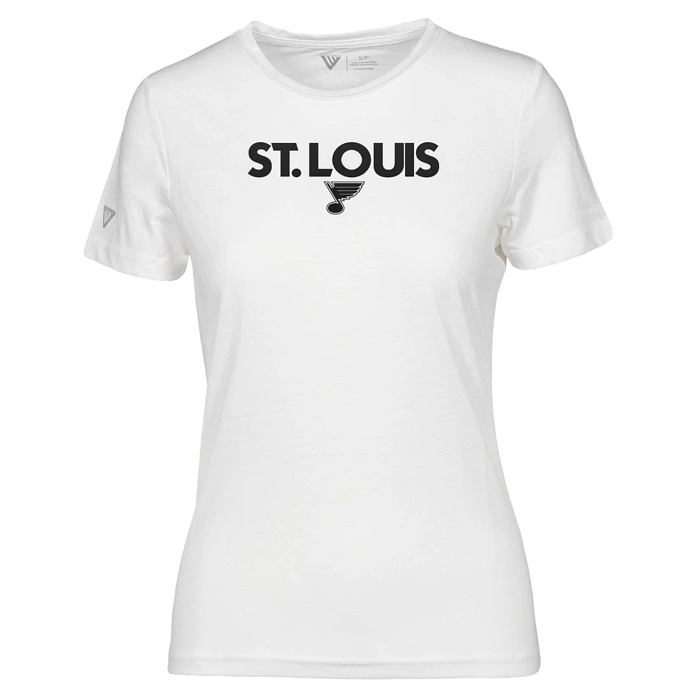 T-shirt capsule Maddox City des Blues de St. Louis pour femme, blanc, Levelwear