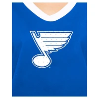 Women's New Era Blue St. Louis Blues Game Day Rhinestuds T-Shirt