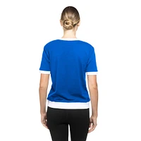 Women's New Era Blue St. Louis Blues Game Day Rhinestuds T-Shirt
