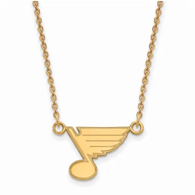 St. Louis Blues Women's Gold Plated Small Pendant Necklace
