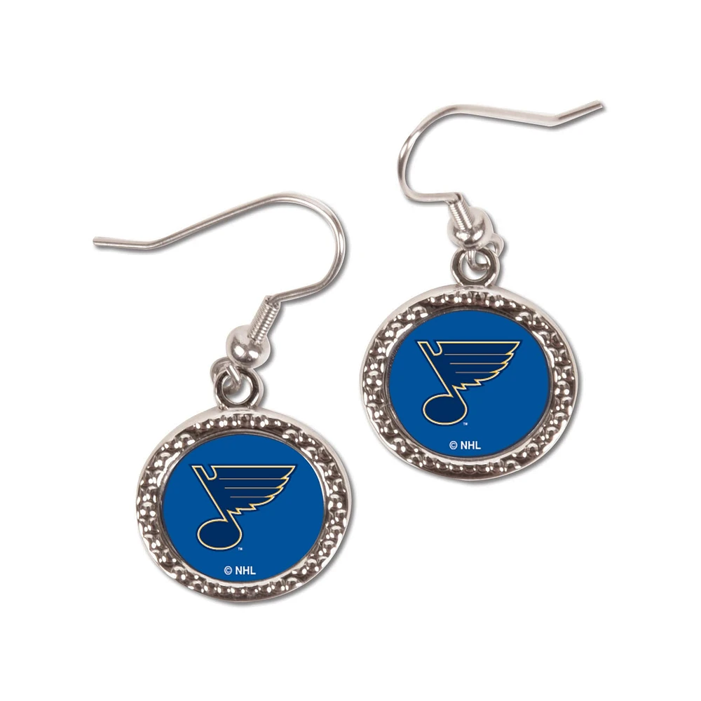 Boucles d'oreilles pendantes rondes WinCraft St. Louis Blues pour femmes