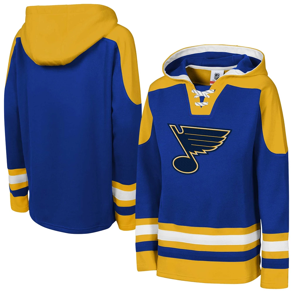 Sweat à capuche col en V pour jeunes Blue St. Louis Blues Ageless Must Have Home