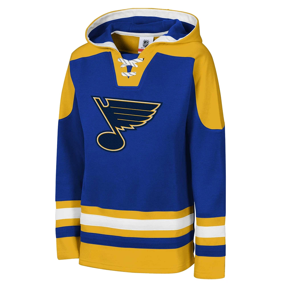 Sweat à capuche col en V pour jeunes Blue St. Louis Blues Ageless Must Have Home