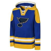 Youth Blue St. Louis Blues Ageless Must Have Home V-Neck Pullover Hoodie