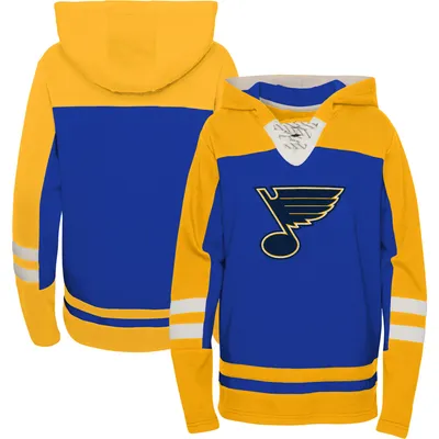 St. Louis Blues Youth Ageless Revisited Home Lace-Up Pullover Hoodie - Blue