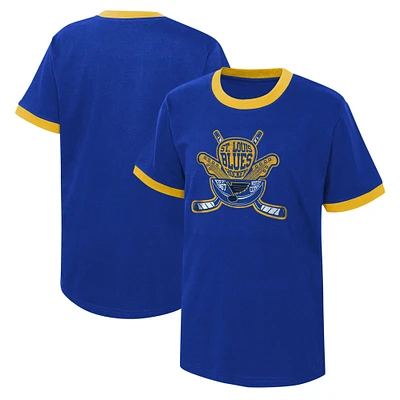 T-shirt bleu pour jeunes des Blues de St. Louis Ice City