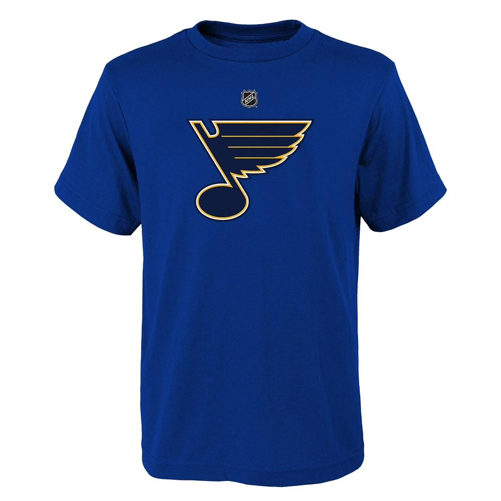 T-shirt bleu avec logo principal des St. Louis Blues pour jeunes