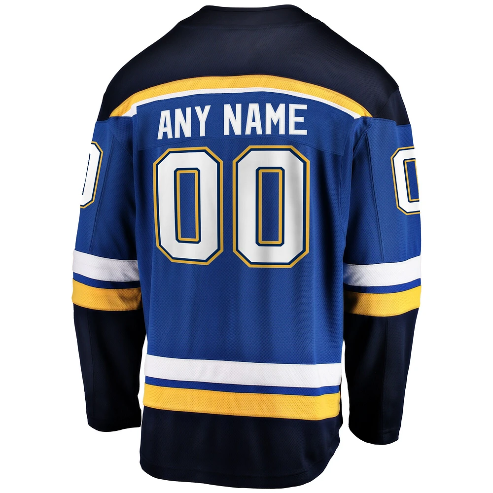 Youth Fanatics Blue St. Louis Blues Breakaway - Custom Jersey