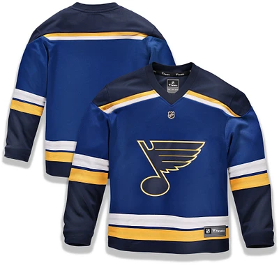 Jeunes fanatiques de marque Blue St.Louis Blues Home Replica - Maillot vierge