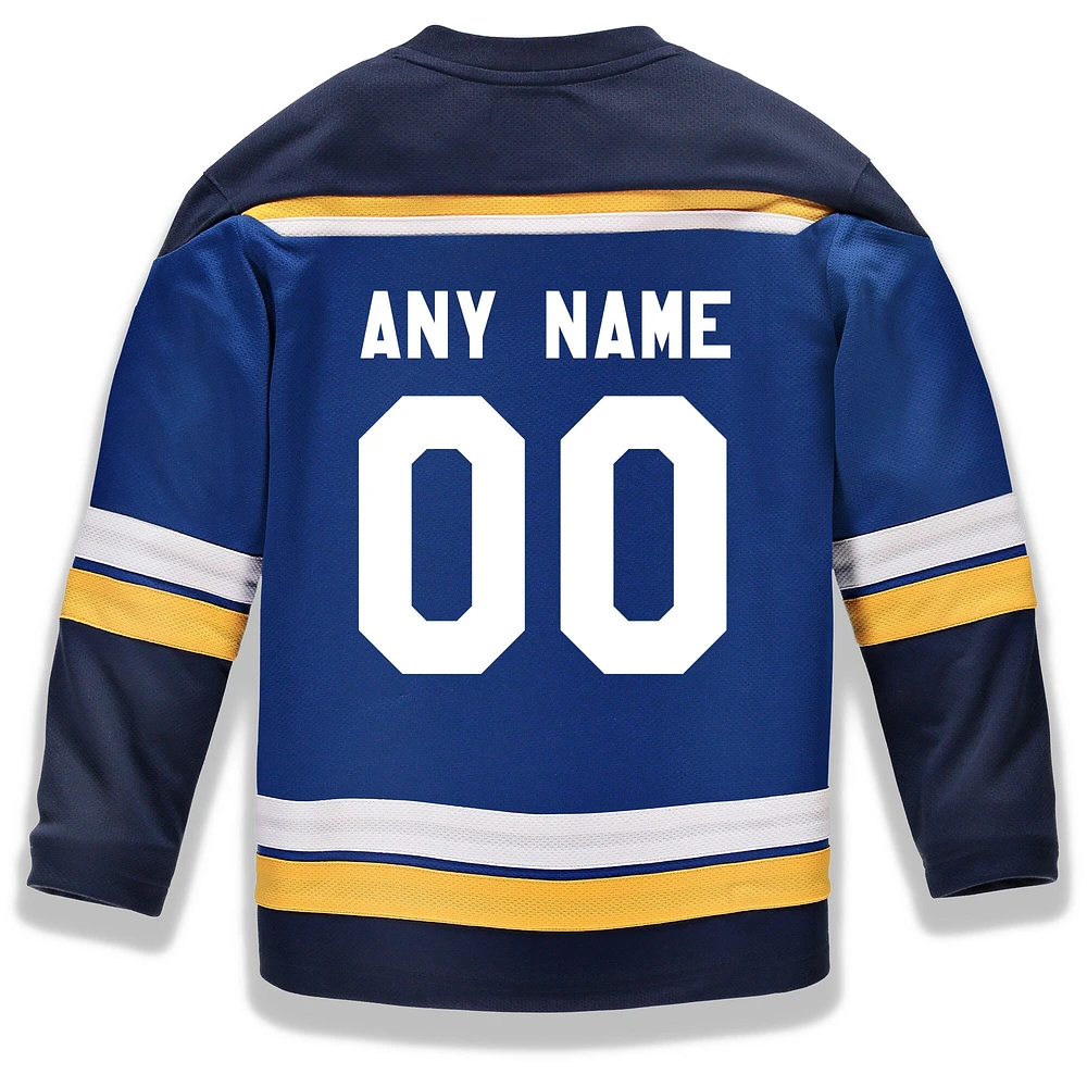 Youth Fanatics Branded Blue St. Louis Blues Home Replica - Maillot personnalisé