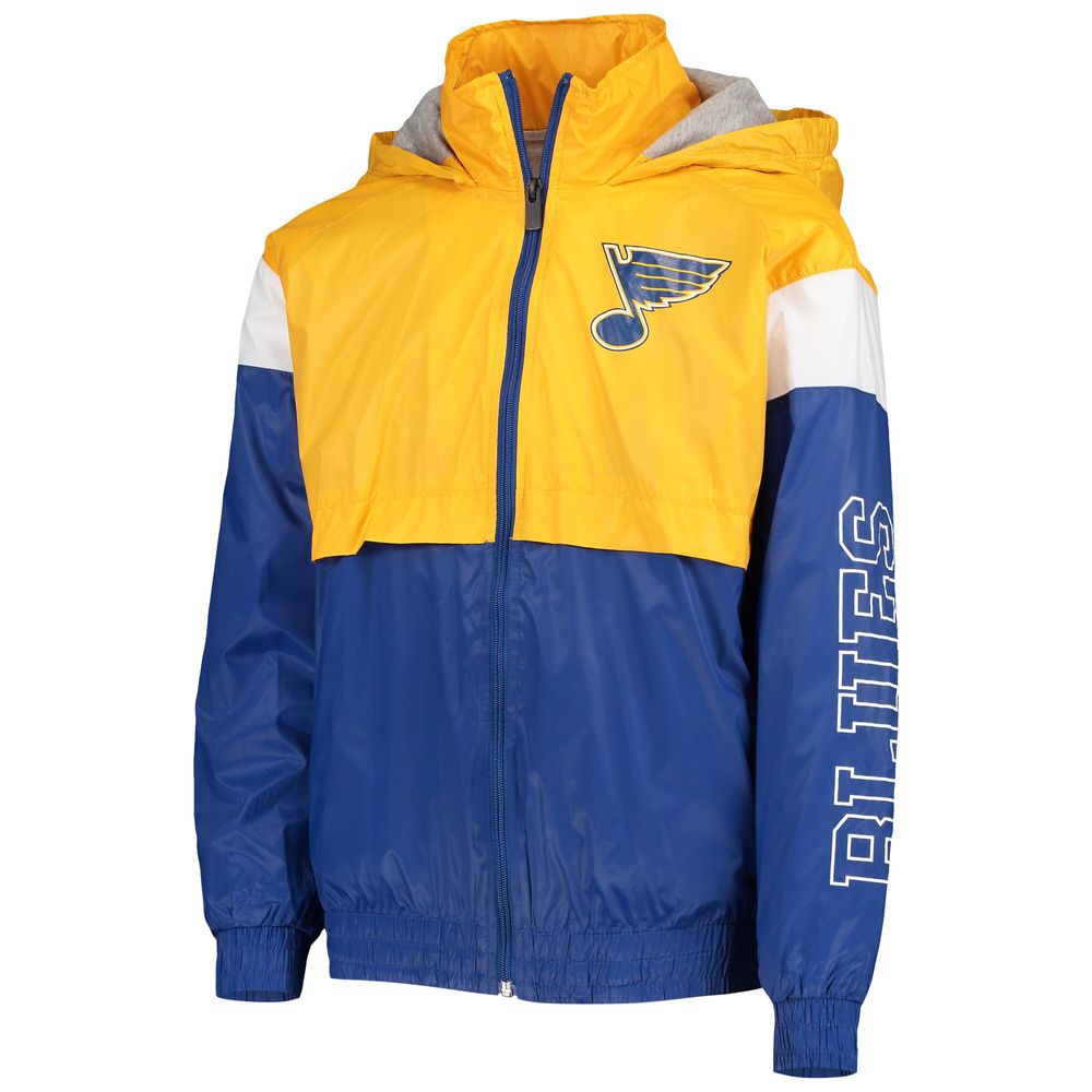 Kids' Youth Gold/blue St. Louis Blues Unrivaled Pullover Hoodie
