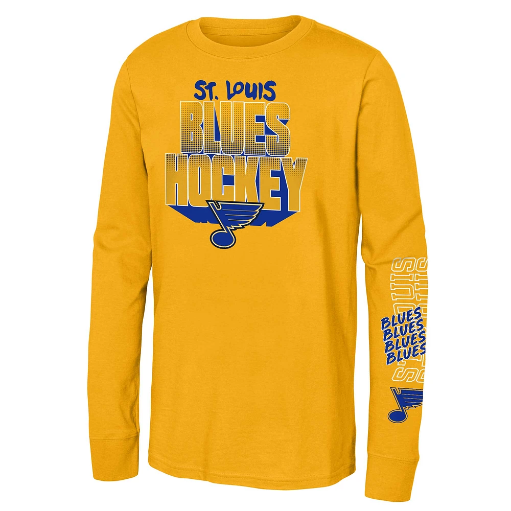 T-shirt à manches longues pour jeunes St. Louis Blues