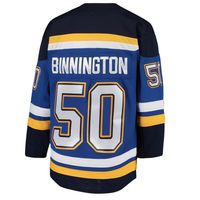 Youth Jordan Binnington Blue St. Louis Blues Home Premier Player Jersey